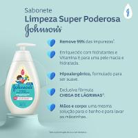 Sabonete Líquido Johnsons Kids Limpeza Super Poderosa 200ml - 3