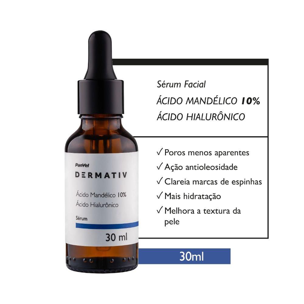 Sérum Facial Anti-idade Ácido Mandélico 10% + Ácido Hialurônico Panvel Dermativ 30ml - 1