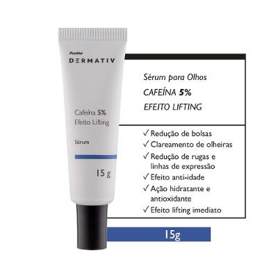 Sérum Anti-idade Para Área Dos Olhos Com Efeito Lifting Cafeína 5% Panvel Dermativ 15ml