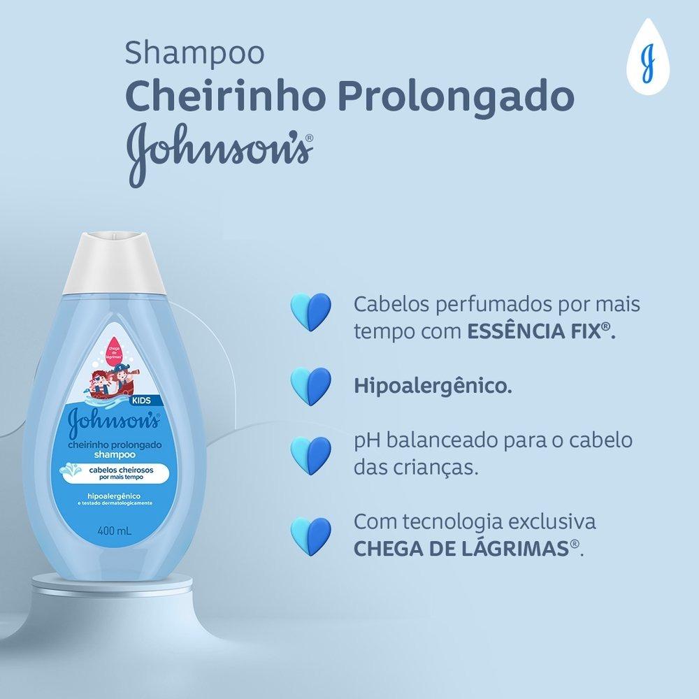 Shampoo Infantil Johnson’s Cheirinho Prolongado 400ml - 3