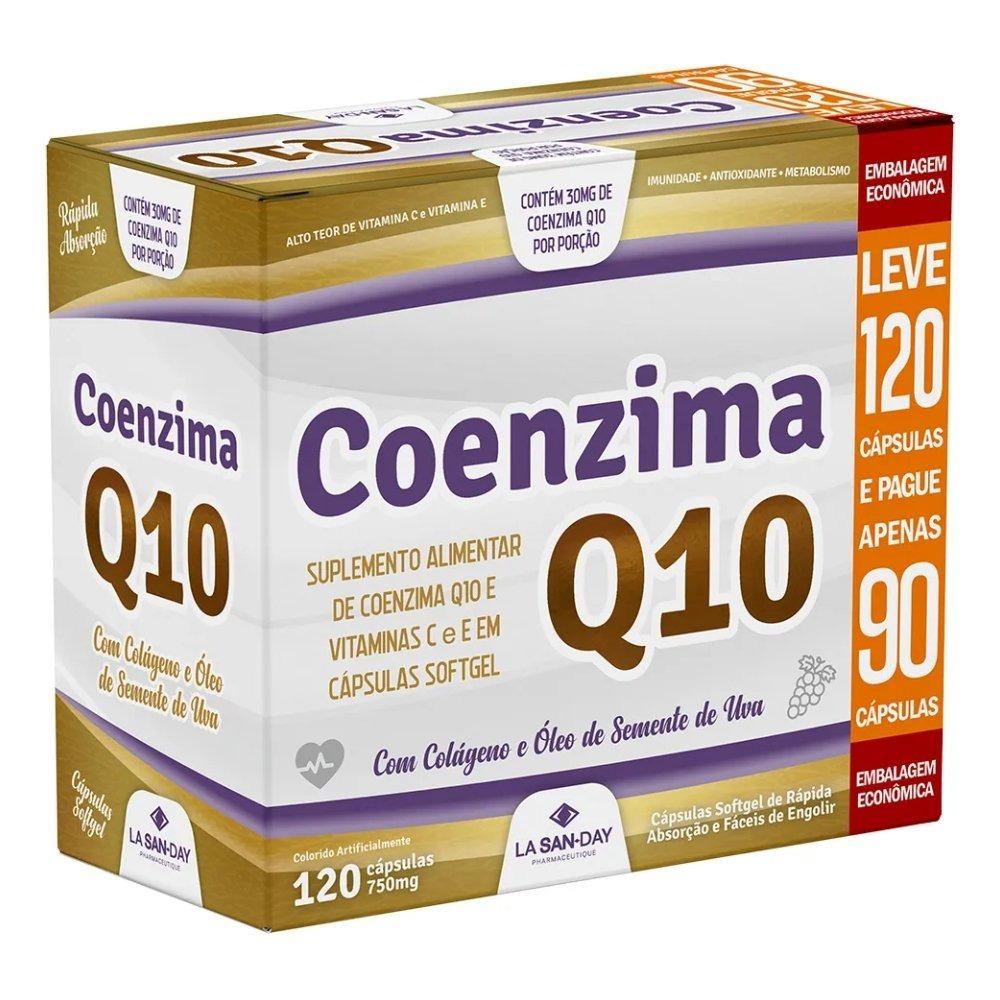 Coenzima Q10 + Colageno La San-day Leve 120 Pague 90 Capsulas Softgel - 1