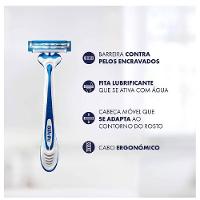Aparelho Barbear Descartável Gillette Prestobarba 3 Derma Protecão Leve 4 Pague 3 Unidades - 2