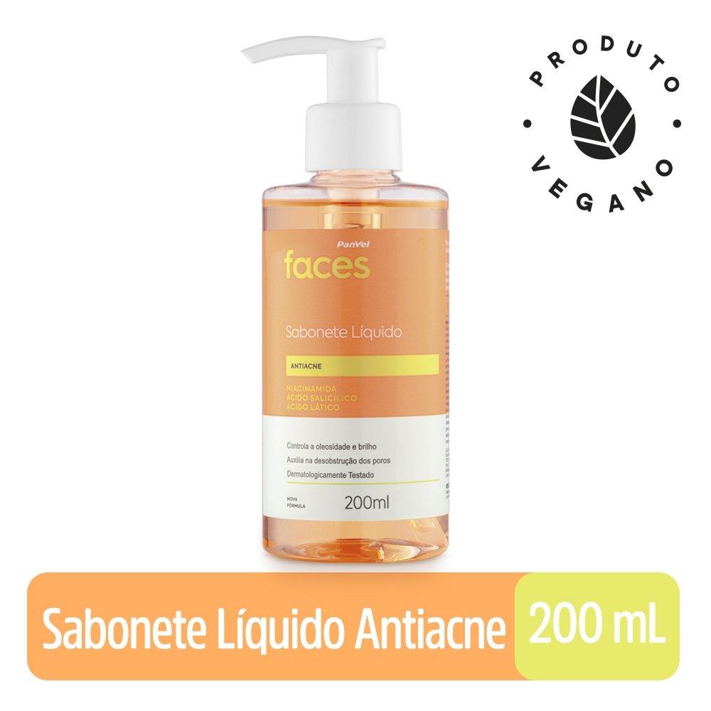 Sabonete Líquido Panvel Faces Antiacne 200ml - 1