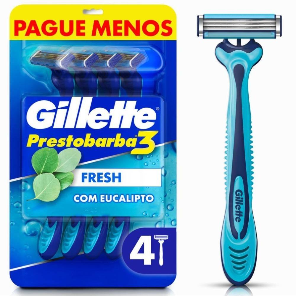 Aparelho Barbear Descartável Gillette Prestobarba 3 Cool Leve 4 Pague 3 - 1