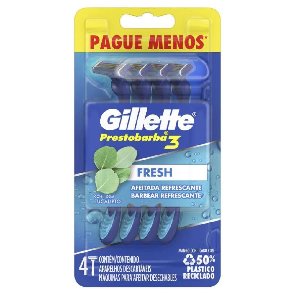 Aparelho Barbear Descartável Gillette Prestobarba 3 Cool Leve 4 Pague 3 - 2