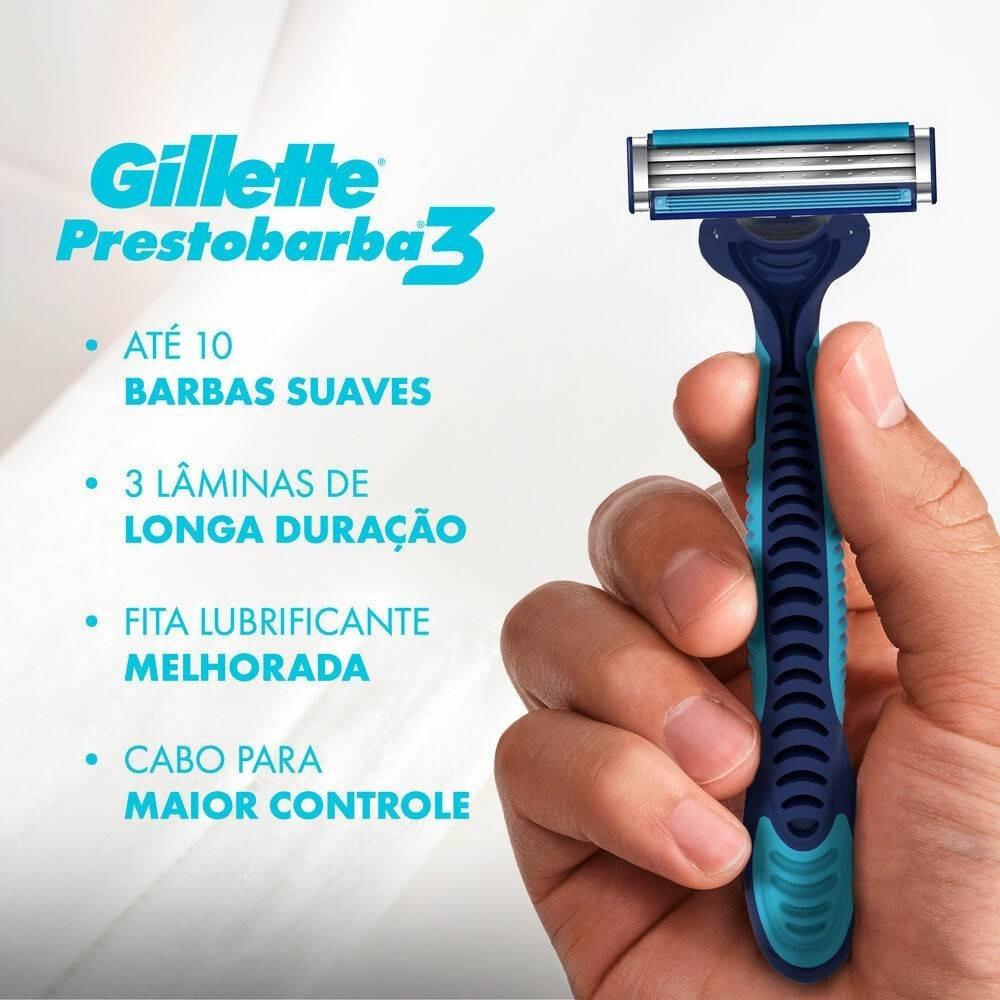 Aparelho Barbear Descartável Gillette Prestobarba 3 Cool Leve 4 Pague 3 - 3