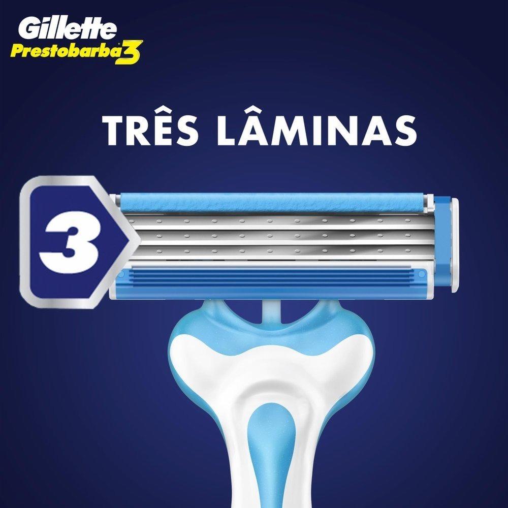 Aparelho Barbear Descartável Gillette Prestobarba3 Cool Com 2 - 2
