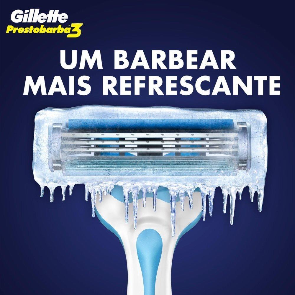 Aparelho Barbear Descartável Gillette Prestobarba3 Cool Com 2 - 4