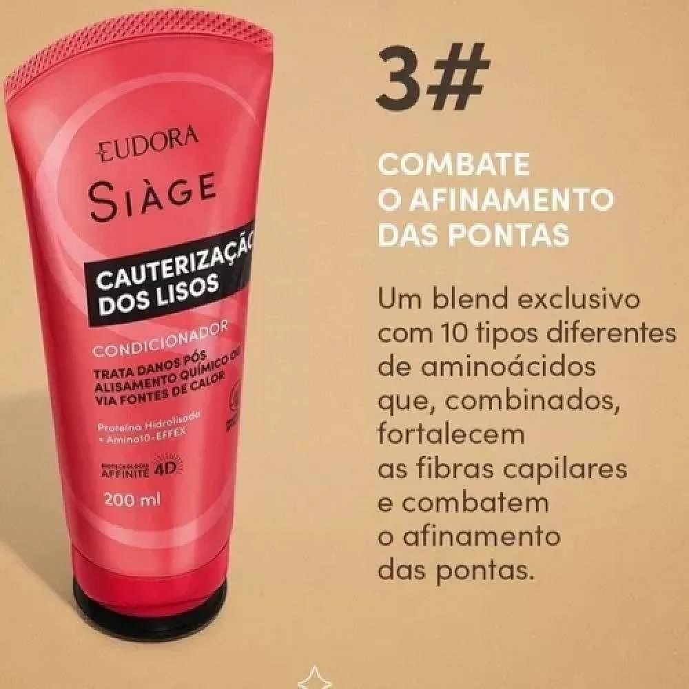 Condicionador Eudora Siàge Cauterização Dos Lisos 200ml - 3