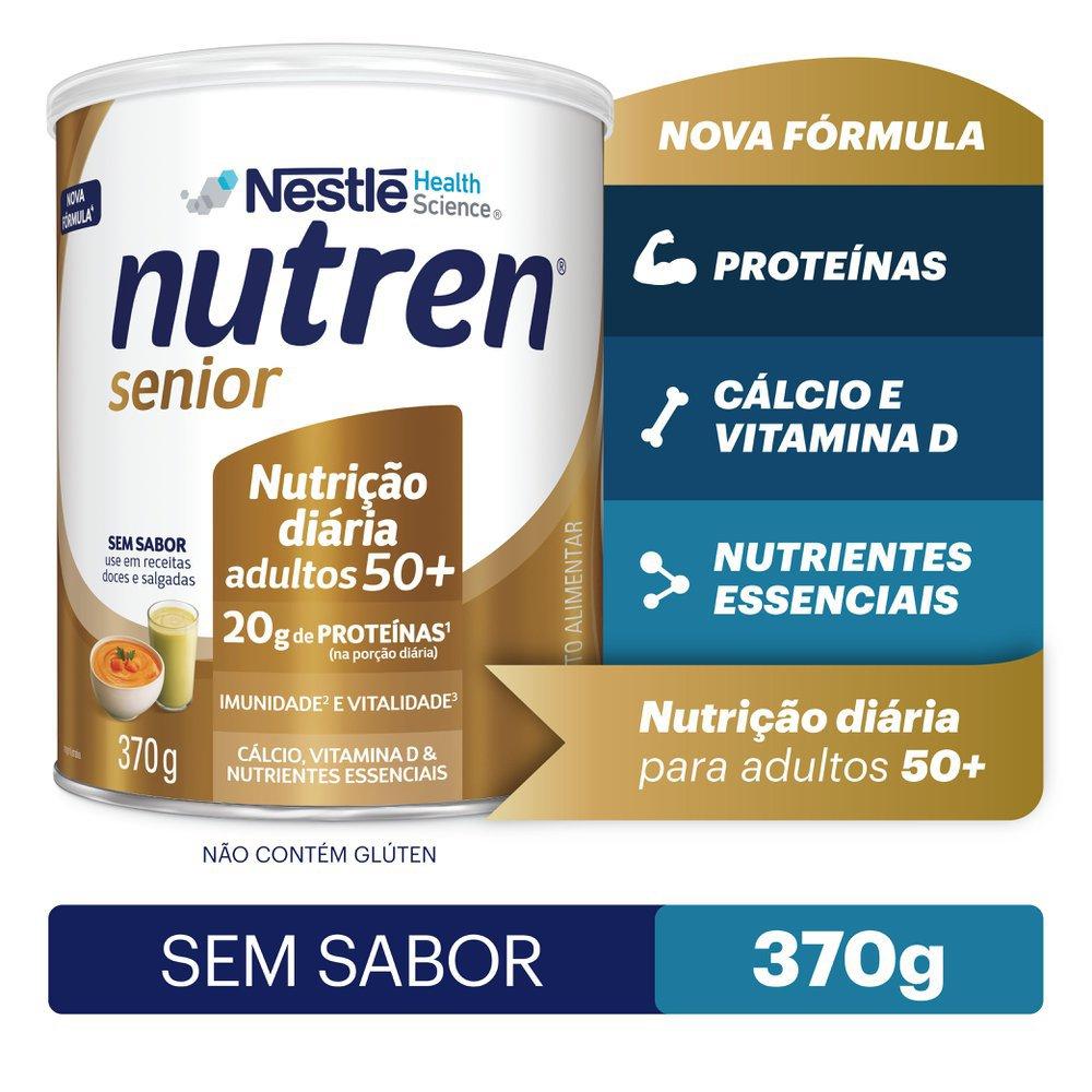 Complemento Alimentar Nutren Senior Sem Sabor 370g - 1