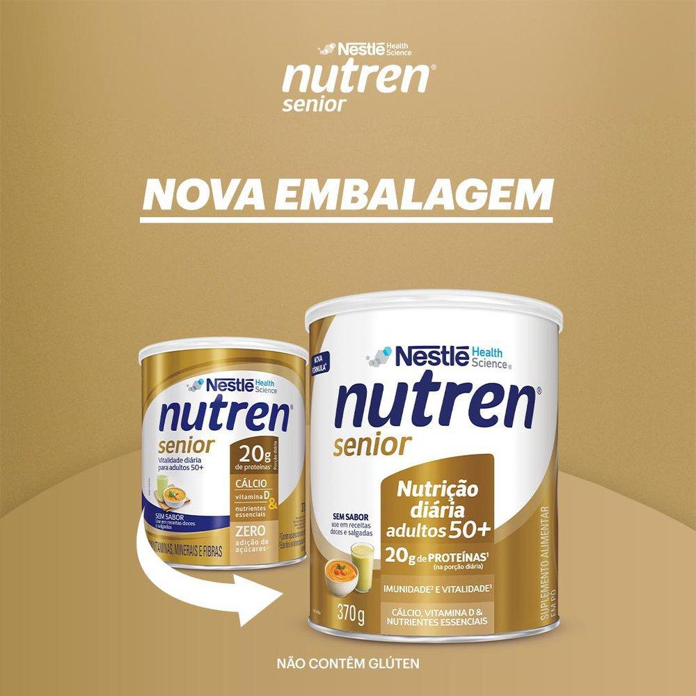 Complemento Alimentar Nutren Senior Sem Sabor 370g - 3