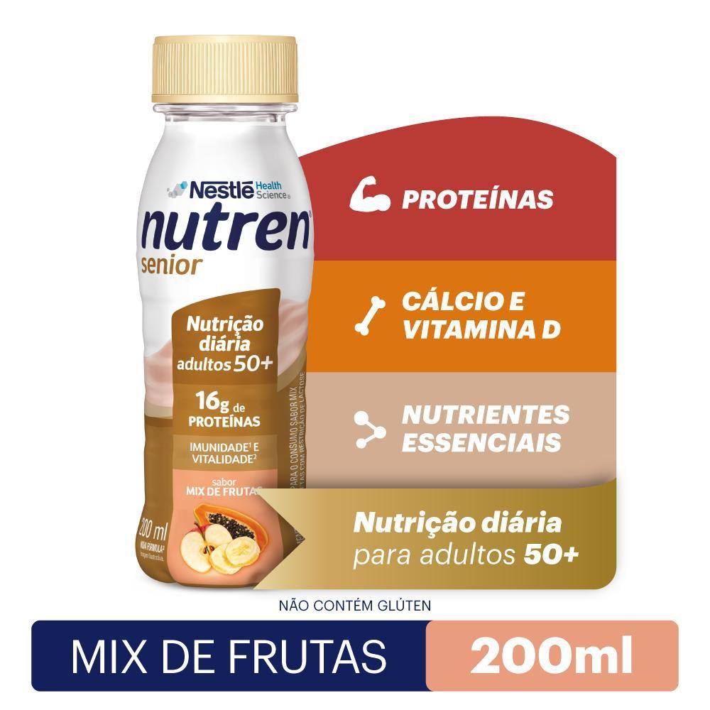 Complemento Alimentar Nutren Senior Mix De Frutas Zero Lactose 200ml - 1