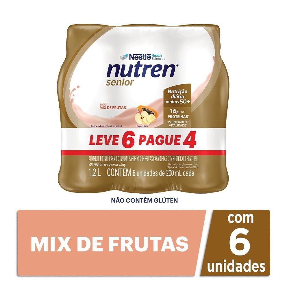 Complemento Alimentar Nutren Senior Pack Mix De Frutas 200ml  Leve 6 Pague 4 - 1