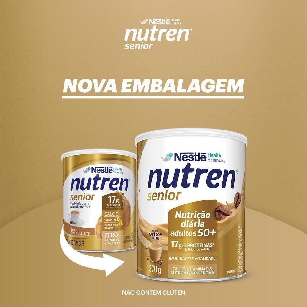 Complemento Alimentar Nutren Senior Café Com Leite 370g - 3