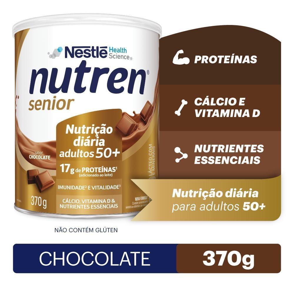 Complemento Alimentar Nutren Senior Chocolate 370g - 1