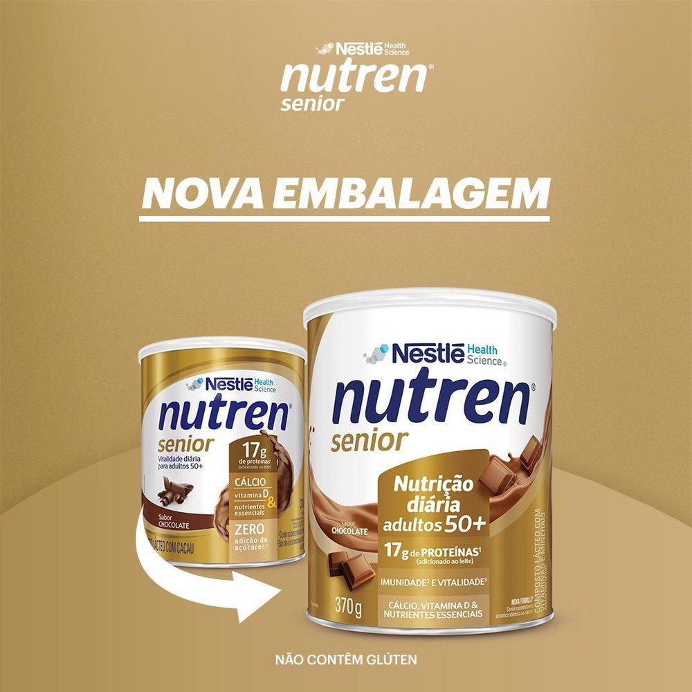 Complemento Alimentar Nutren Senior Chocolate 370g - 3