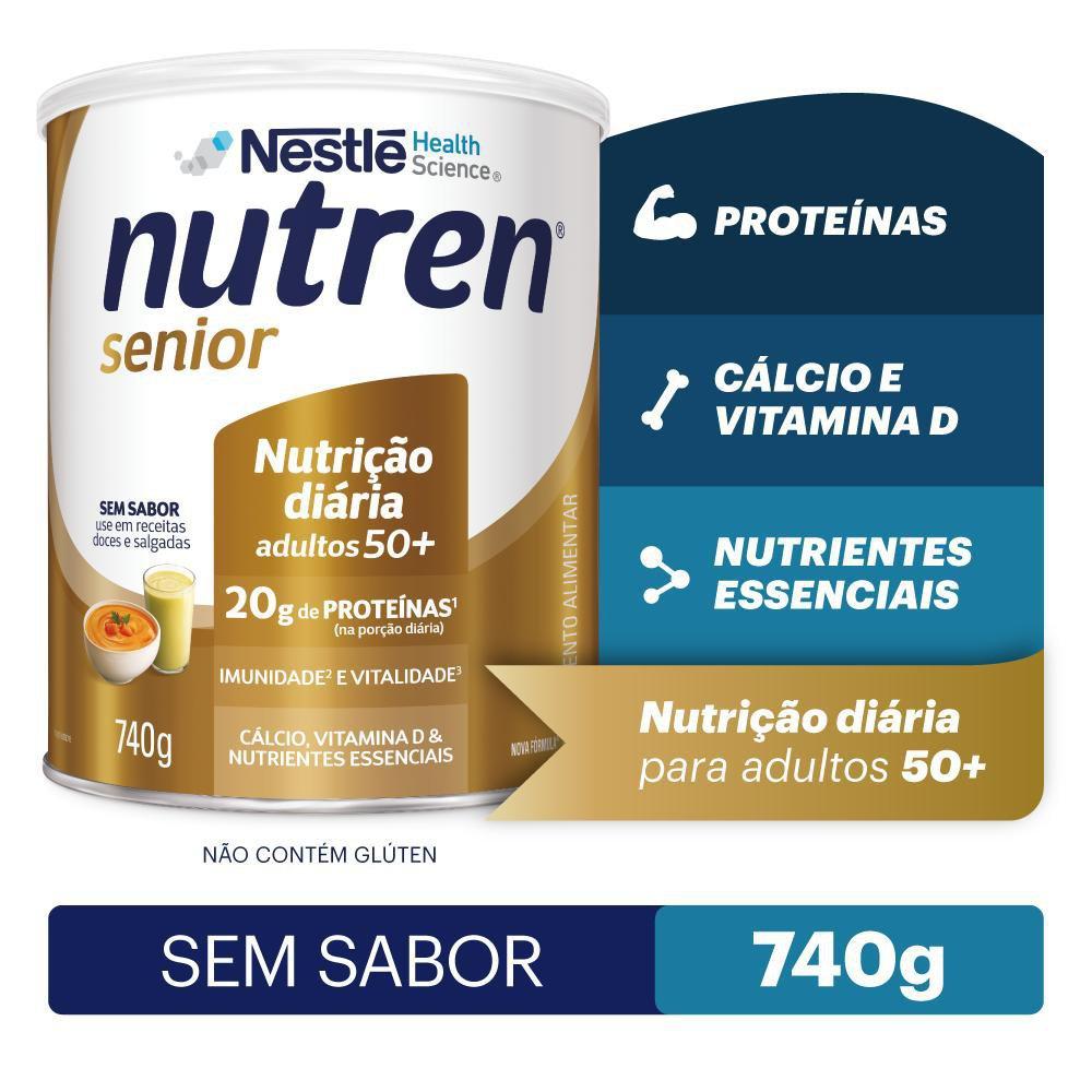 Complemento Alimentar Nutren Senior Sem Sabor 740g - 1