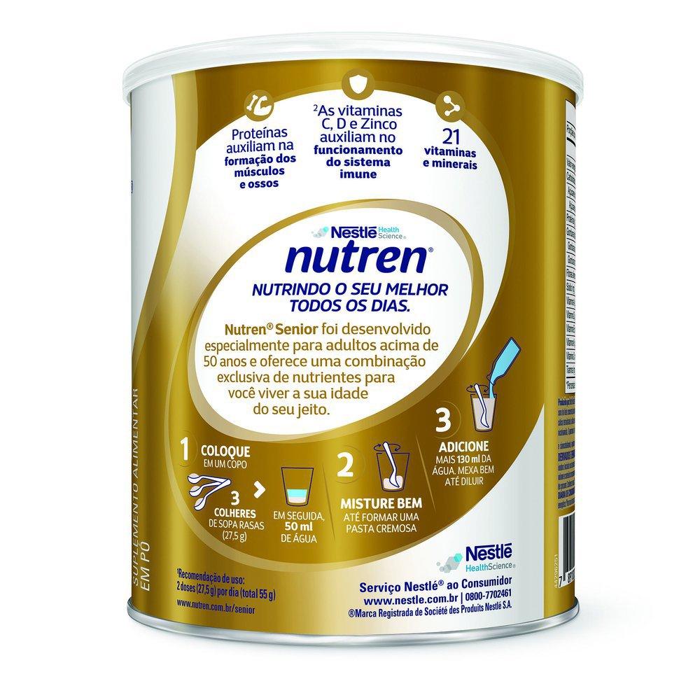 Complemento Alimentar Nutren Senior Sem Sabor 740g - 4