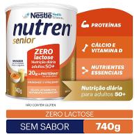 Complemento Alimentar Nutren Senior Sem Sabor Zero Lactose 740g - 1