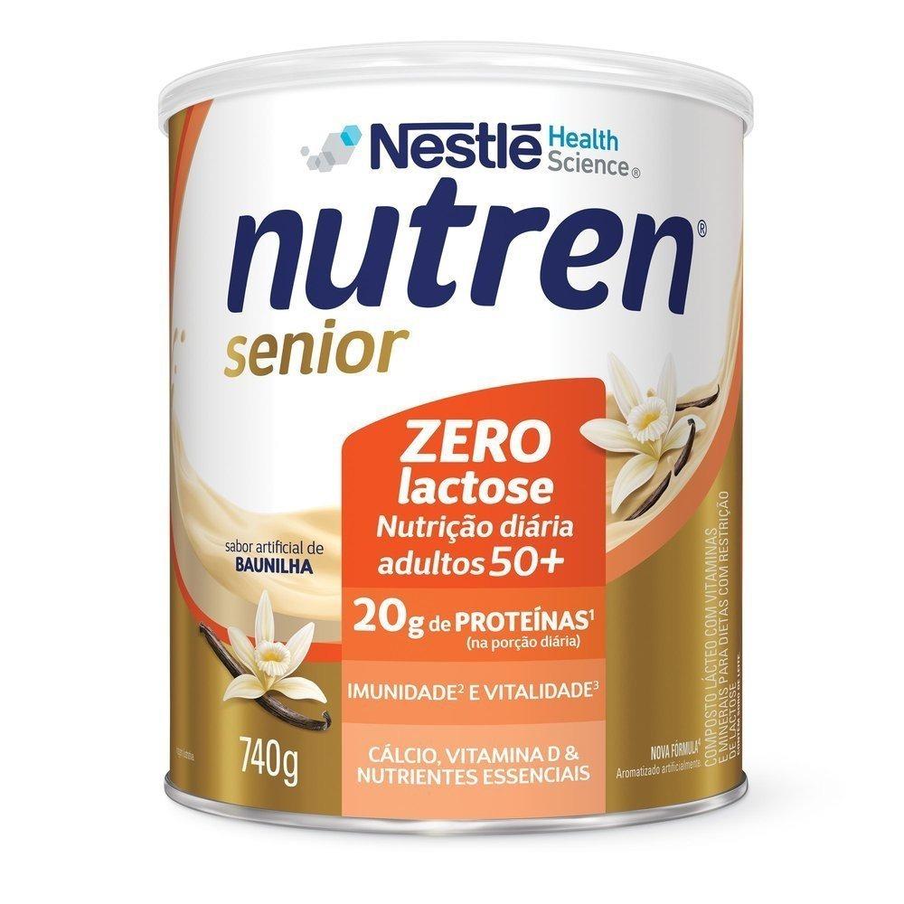 Complemento Alimentar Nutren Senior Zero Lactose Baunilha 740g - 2