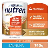 Complemento Alimentar Nutren Senior Zero Lactose Baunilha 740g - 1