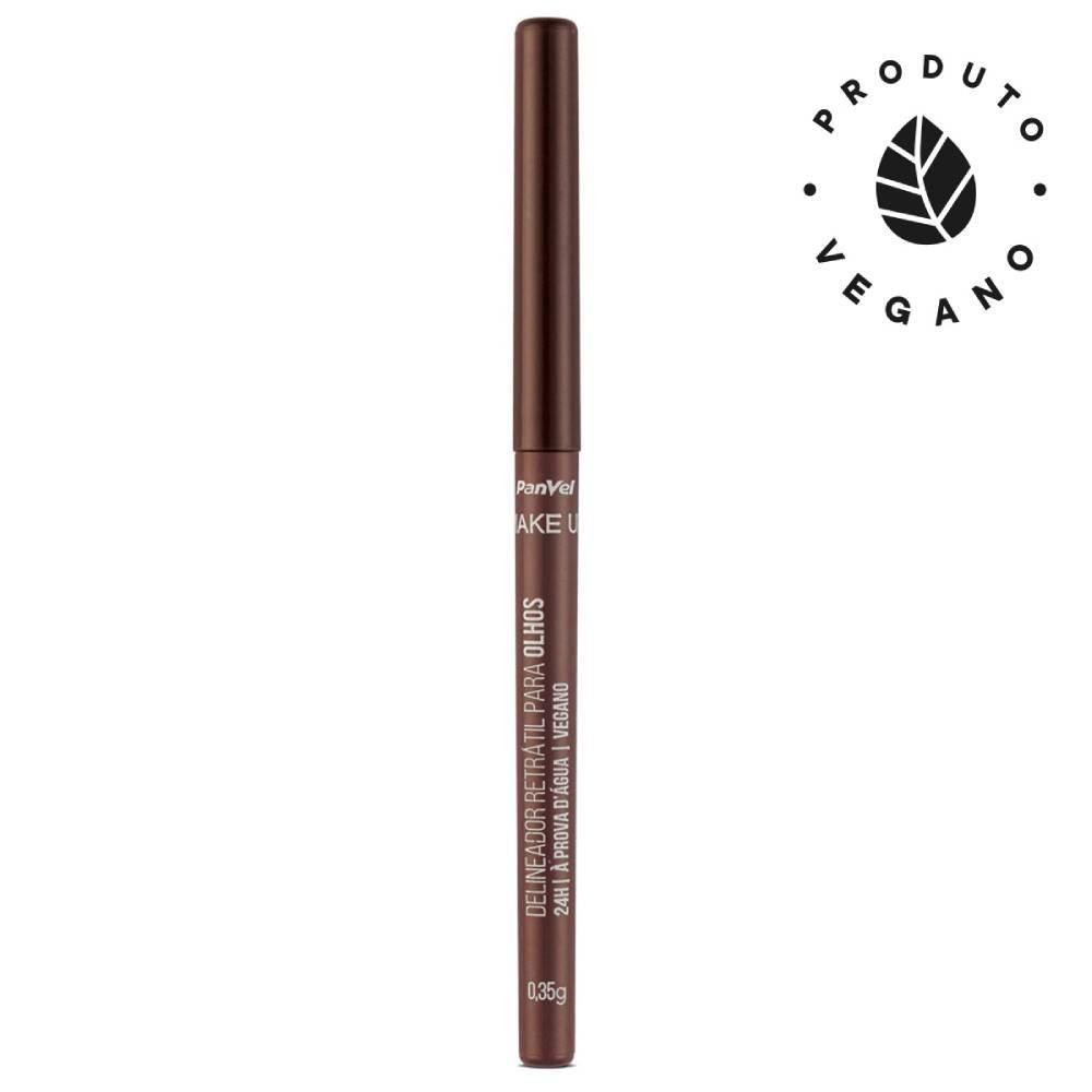 Delineador Retrátil Para Olhos Panvel Make Up Marrom 0,35g - Lapiseira - 1