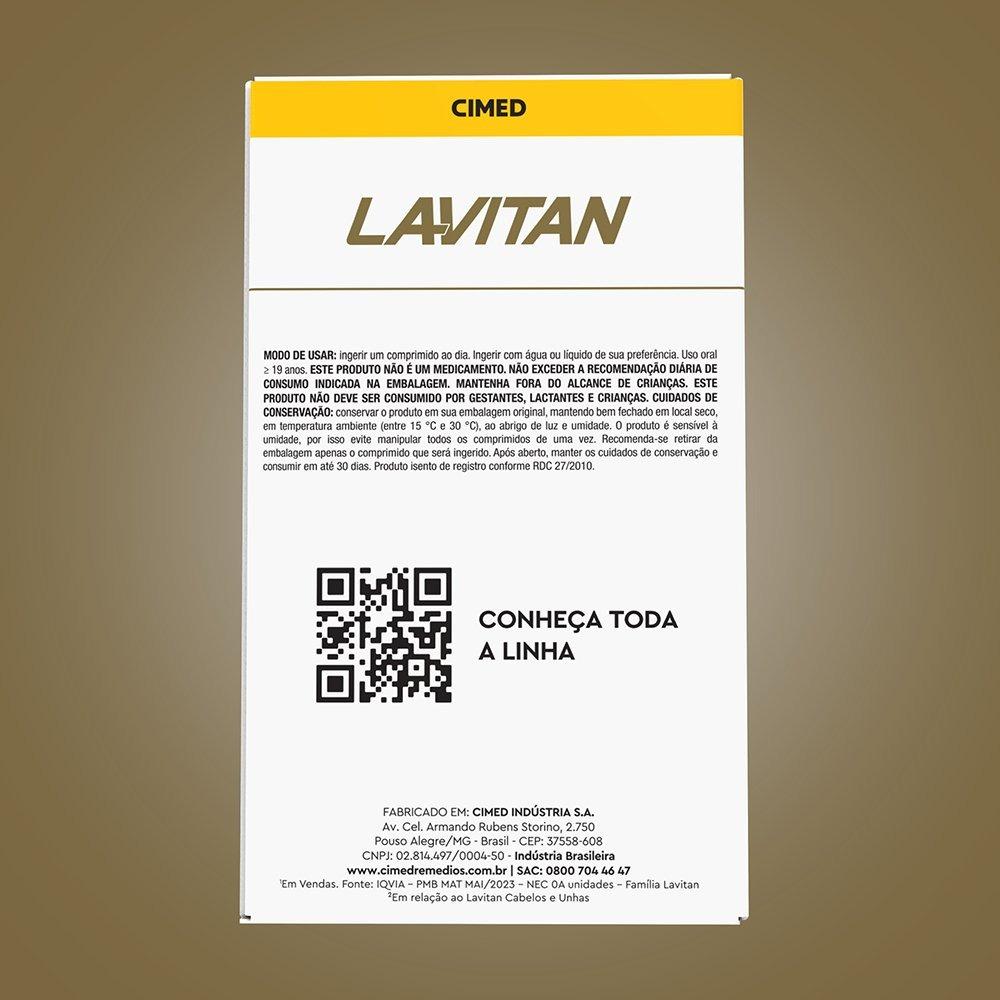 Suplemento Alimentar Lavitan Cabelos E Unhas Com 30 Cápsulas - 2