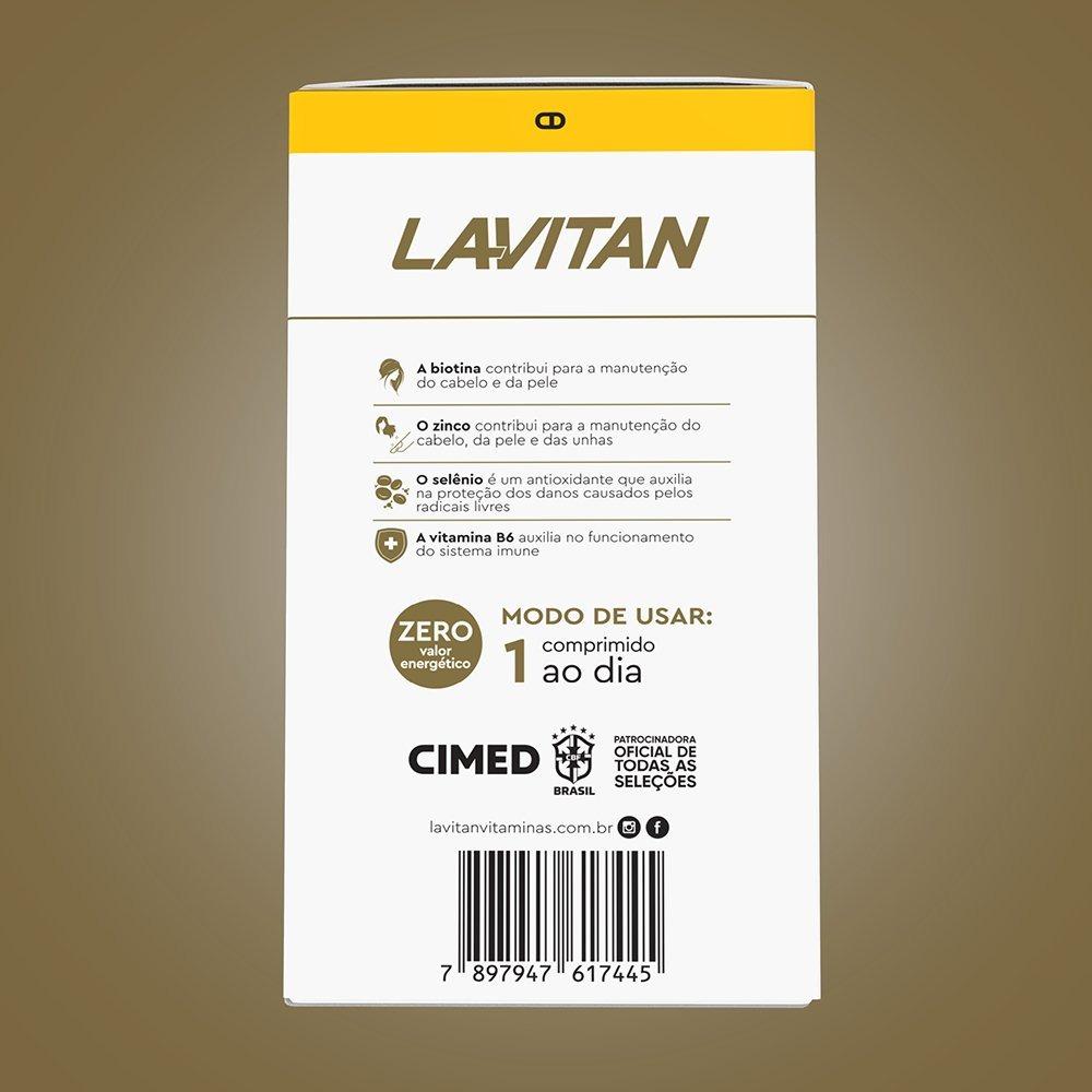 Suplemento Alimentar Lavitan Cabelos E Unhas Com 30 Cápsulas - 4