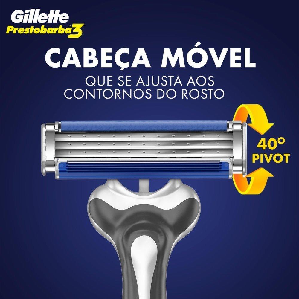 Aparelho Barbear Gillette Prestobarba 3 Com 2 - 4