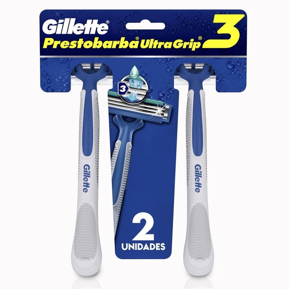 Aparelho De Barbear Descartável Gillette Prestobarba Ultragrip 3 Com 2 - 1