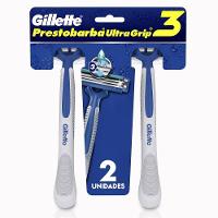 Aparelho De Barbear Descartável Gillette Prestobarba Ultragrip 3 Com 2 - 1