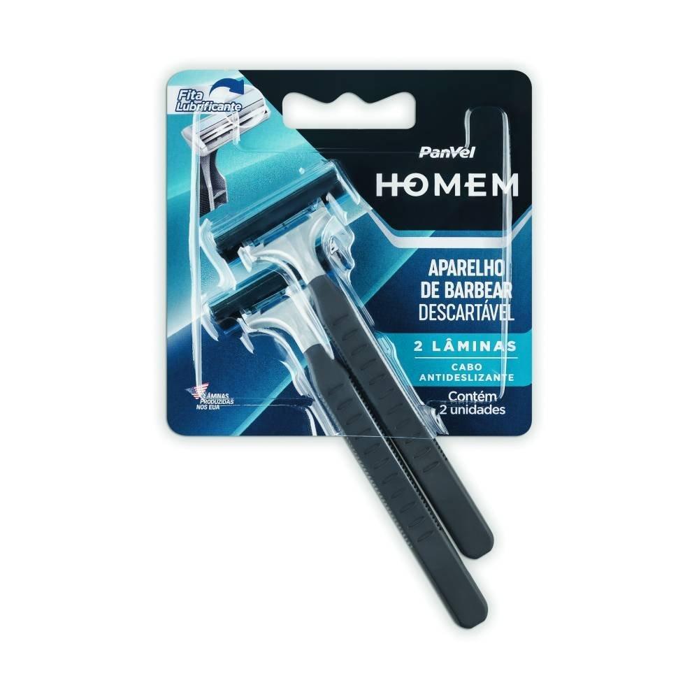 Aparelho De Barbear Descartável 2 Lâminas Panvel Com 2 Unidades - 2