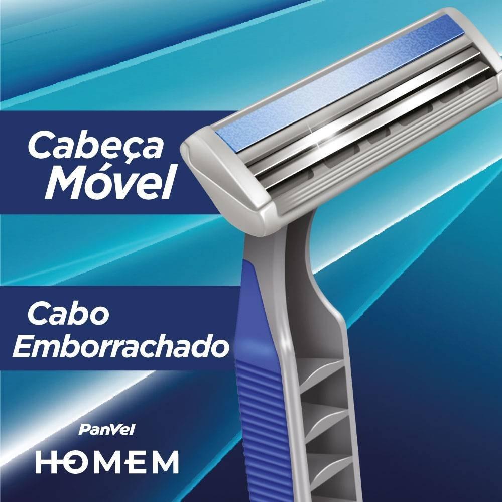 Aparelho De Barbear Descartável 2 Lâminas Panvel Com 2 Unidades - 4