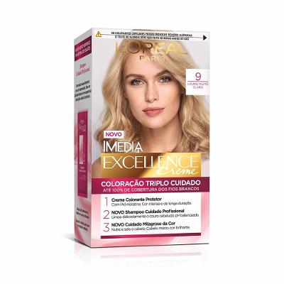 Tintura Permanente Imédia Excellence De L’oréal Paris 9 Louro Muito Claro