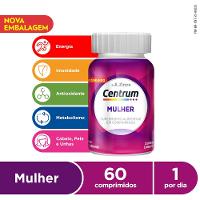 Centrum Mulher Multivitamínico De A A Zinco Com Vitaminas E Minerais 60 Comprimidos - 1