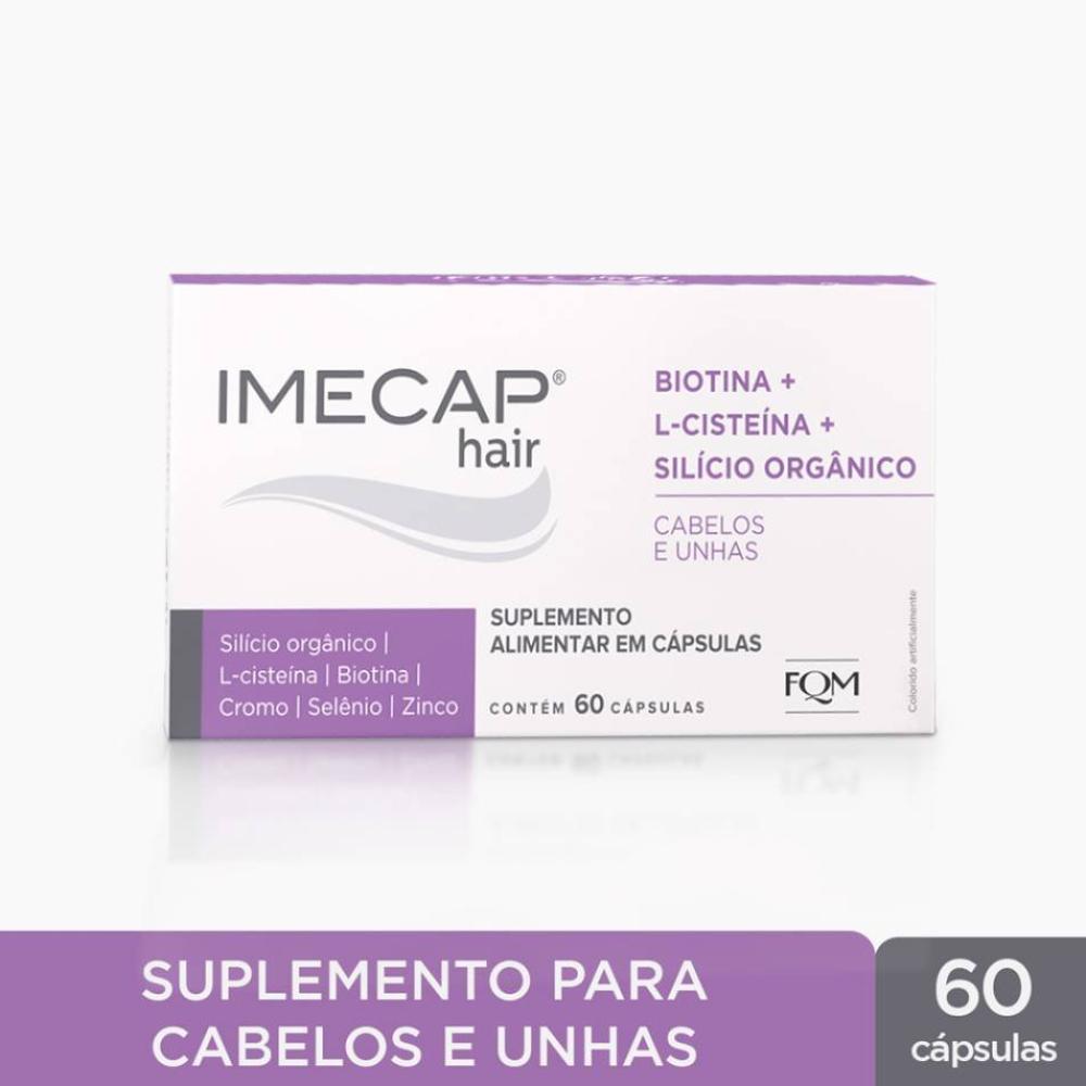 Imecap Hair Silício Orgânico Nutracêutico Para Cabelos E Unhas 60 Cápsulas - 1