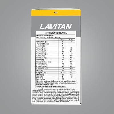 Multivitamínico Lavitan 50+ Com 60 Comprimidos