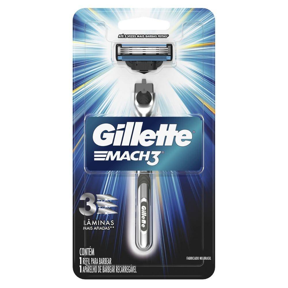 Aparelho Barbear Gillette Mach3 Regular - 4