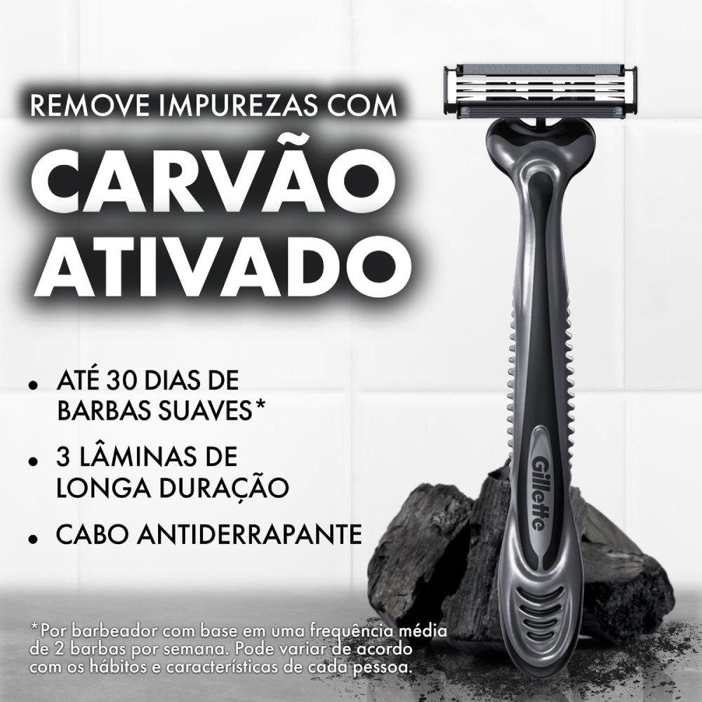 Aparelho Barbear Gillette Prestobarba 3 Carbono 4 Unidades - 2