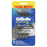Aparelho Barbear Gillette Prestobarba 3 Carbono 4 Unidades - 1