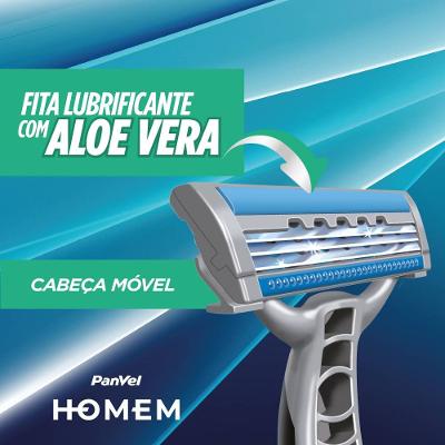 Aparelho De Barbear Descartável Sensitive 3lâminas Panvel Homem Pack L4p3