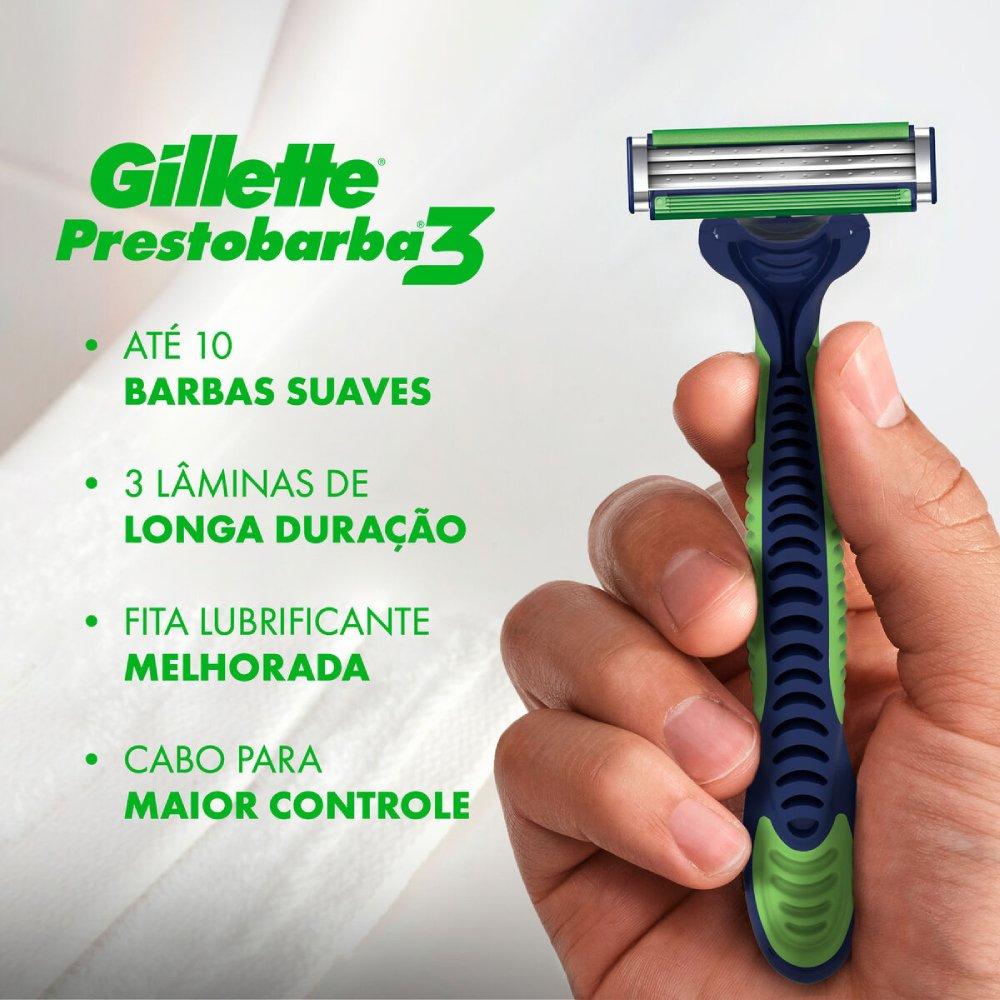 Aparelho Barbear Gillette Prestobarba 3 Sensitive Leve 8 Pague 6 - 3