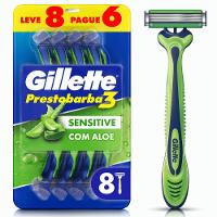 Aparelho Barbear Gillette Prestobarba 3 Sensitive Leve 8 Pague 6 - 2