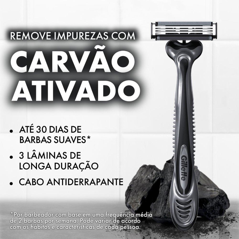 Aparelho Barbear Gillette Prestobarba 3 Carbono 2 Unidades - 3
