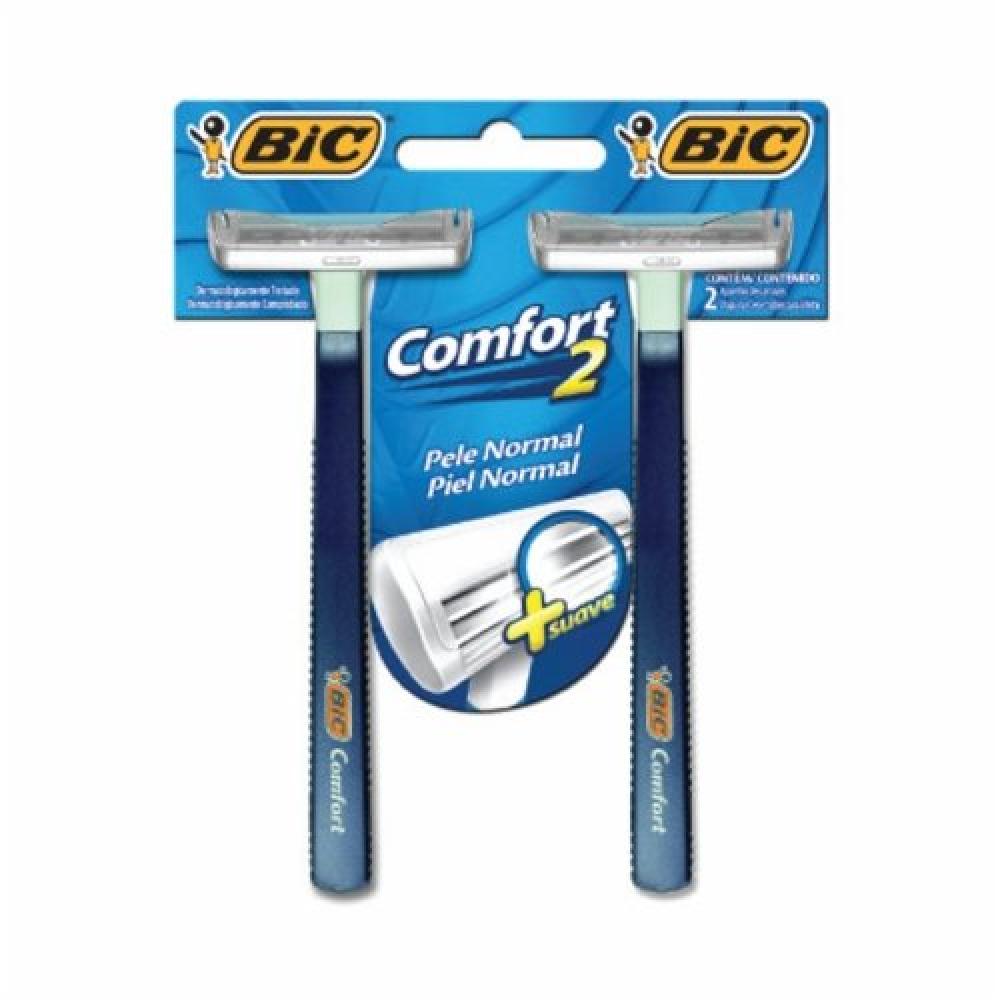Aparelho De Barbear Bic Comfort Twin Pele Normal Com 2 Unidades - 1