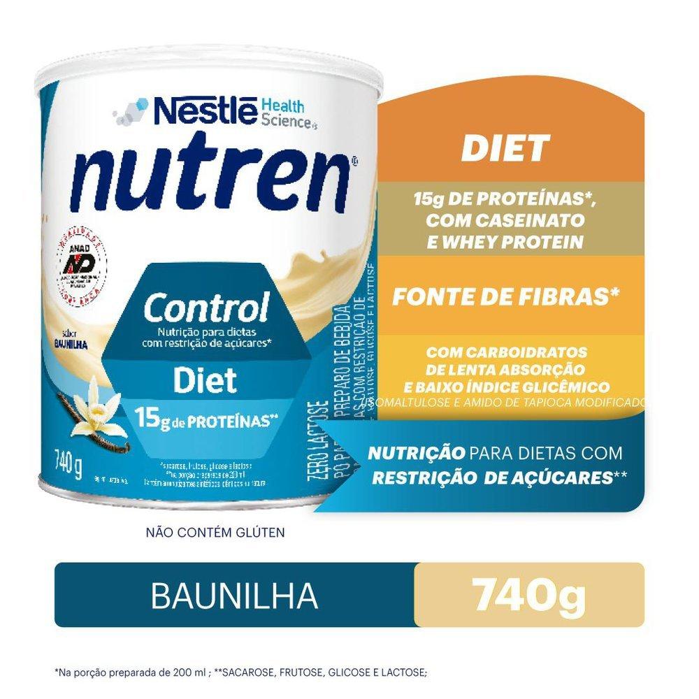 Complemento Alimentar Nutren Control Diet Baunilha 740g - 1