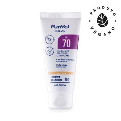 Protetor Solar Facial Panvel Fps70 Cor Clara 50g