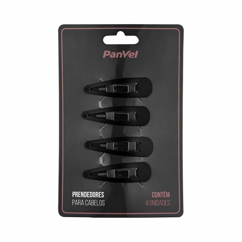 Tic Tac De Cabelo Panvel Acessórios Preto Fosco Com 4 Undidades - 1