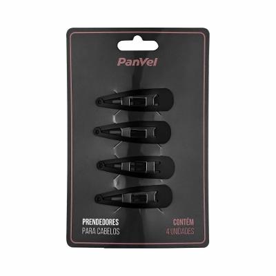 Tic Tac De Cabelo Panvel Acessórios Preto Fosco Com 4 Undidades