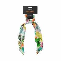Elástico Para Cabelos Scrunchie Com Lenço Panvel Acessorios Estampa Neon Tropical - 1